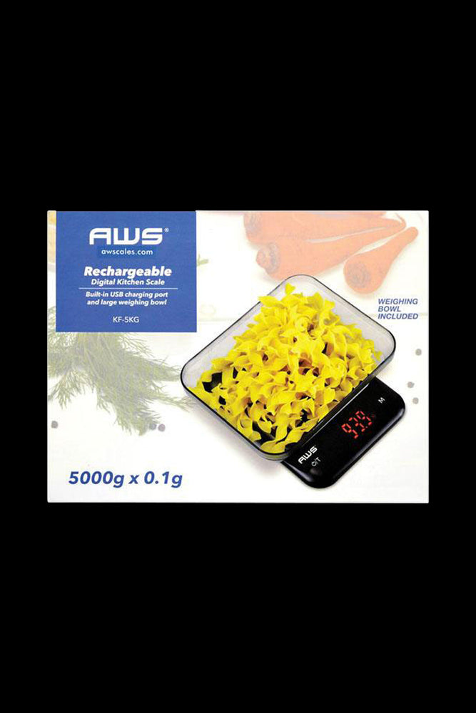 AWS Rechargeable Digital Kitchen Scale - Convenient and Budget-Friendly
