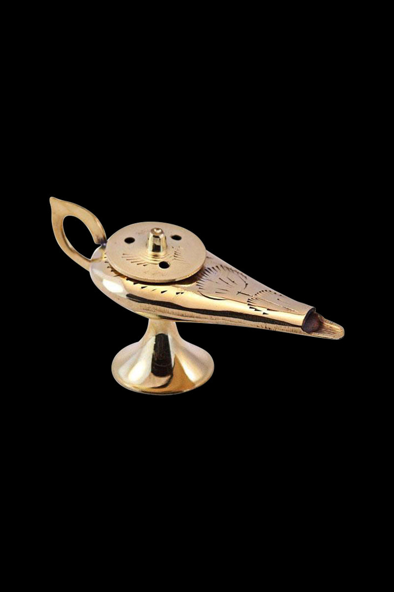Aladdin's Magic Lamp Brass Incense Burner - Buy Online