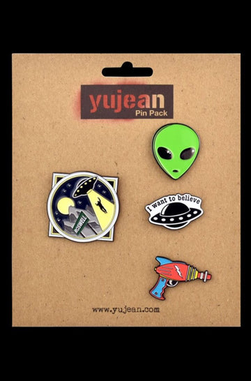 Alien Supporter Jumbo Enamel Lapel Pin Pack