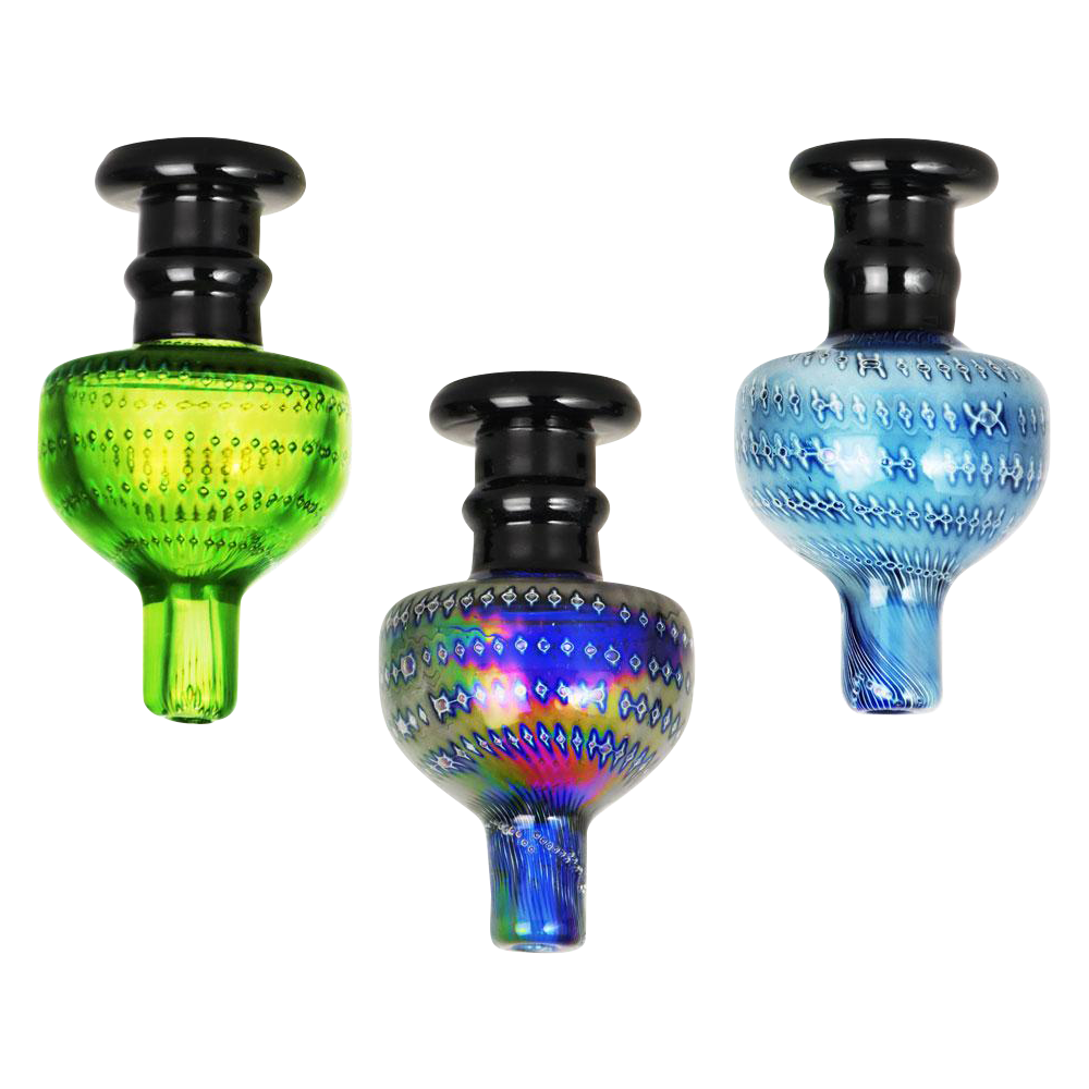 A detailed studio shot of the Antique Lamp Bullet Style Carb Cap, displaying its smooth, rounded shape against a plain white background.