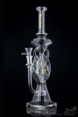 BoroTech Glass "Eir" Stacked Swiss Recycler with Inverted Perc