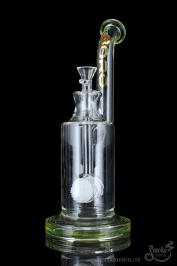 BoroTech Glass "Rok" Bubbler with Suspended Frit Drum Perc