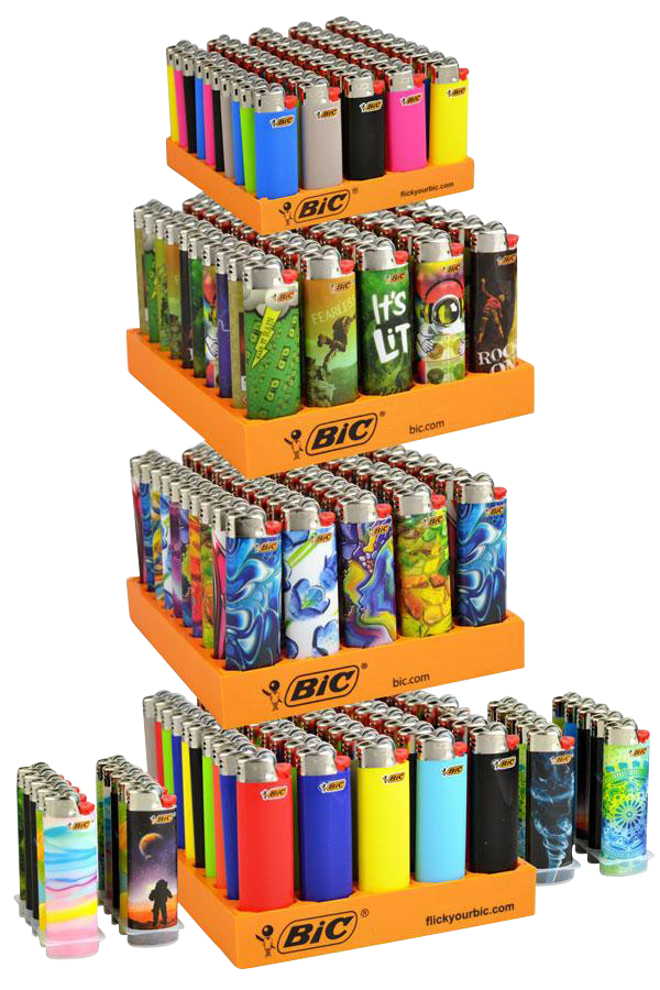 Bic Lighter 4 Tier Refill + 20 Free Lighters Bulk 200 Pack