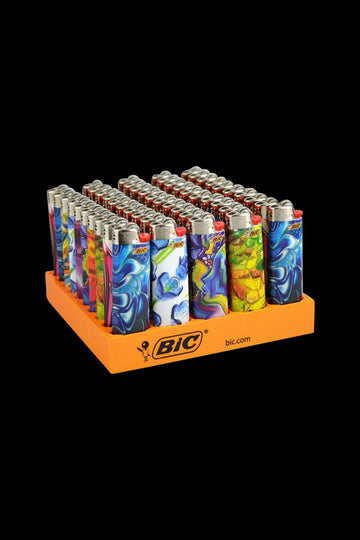 Bic Lighter - Blown Glass - Bulk 50 Pack