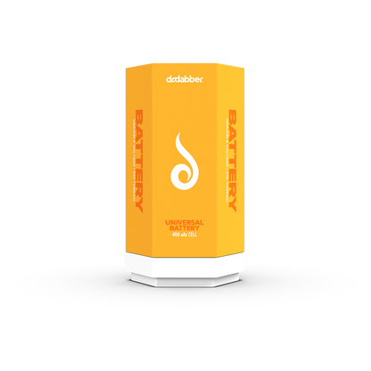 Front view of the Dr. Dabber Universal 510 Threaded Battery, showcasing its sleek, cylindrical design against a plain white background.