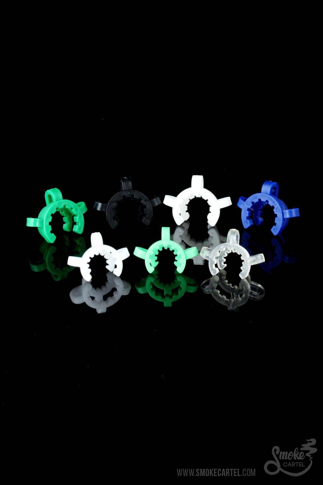 Blue / 18.8mm - Plastic Keck Clip for Glass on Glass Joints - Smoke Cartel - 