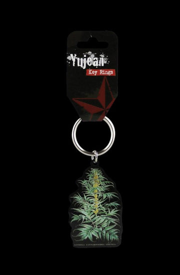 Cabinet of Curiosities Cannabis Plant Keyring