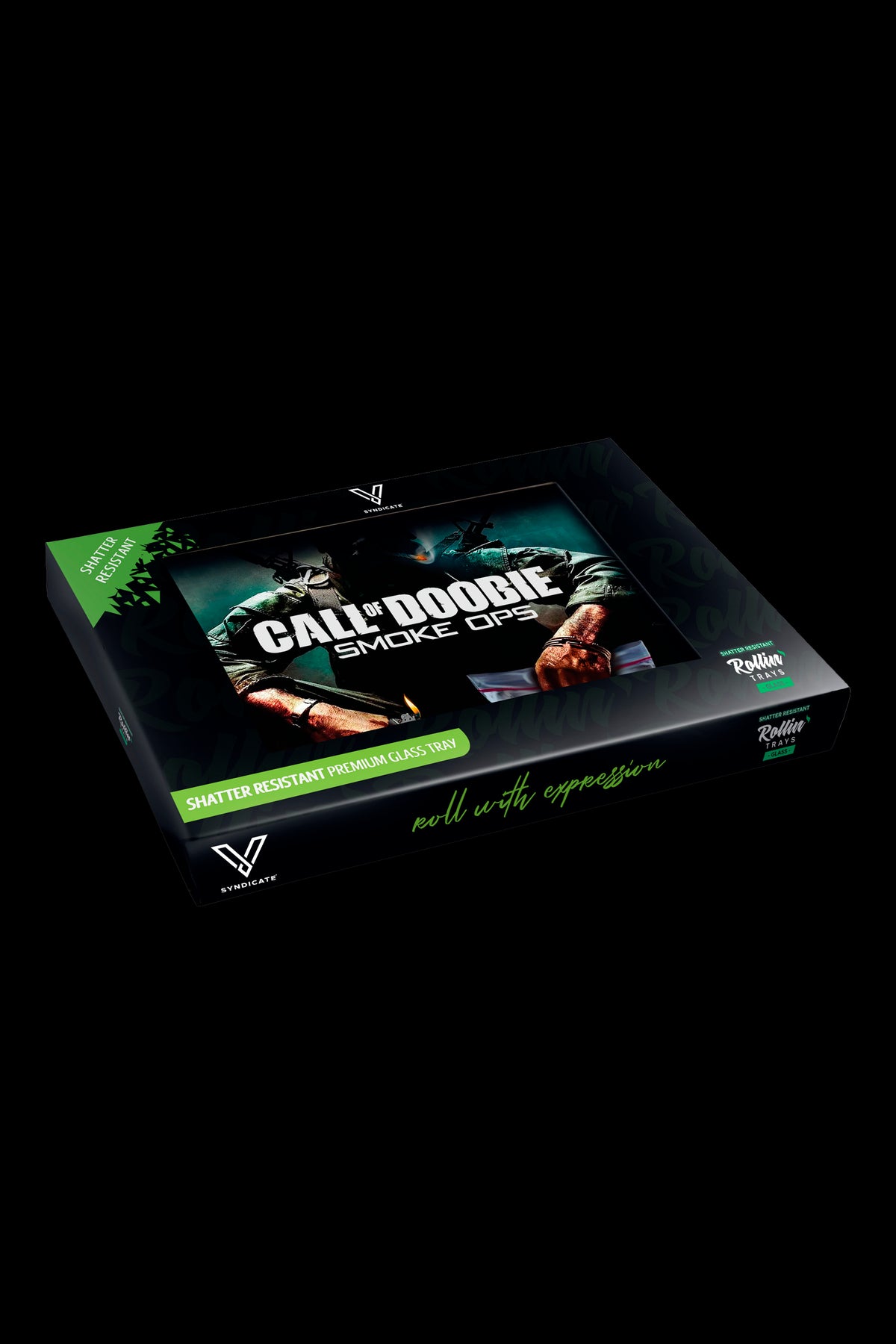 V Syndicate Glass Rolling Tray
