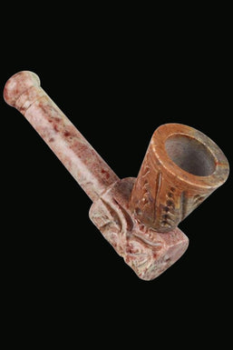 Carved Stone Hand Pipe