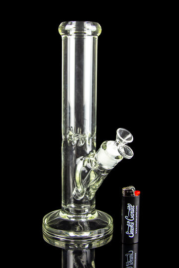 Straight Cylinder Glass Ice Bong - Straight Cylinder Glass Ice Bong