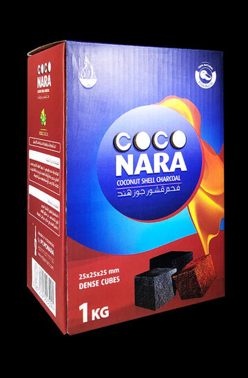 Coco Nara Big Cube Hookah Charcoal - 72 Piece Box
