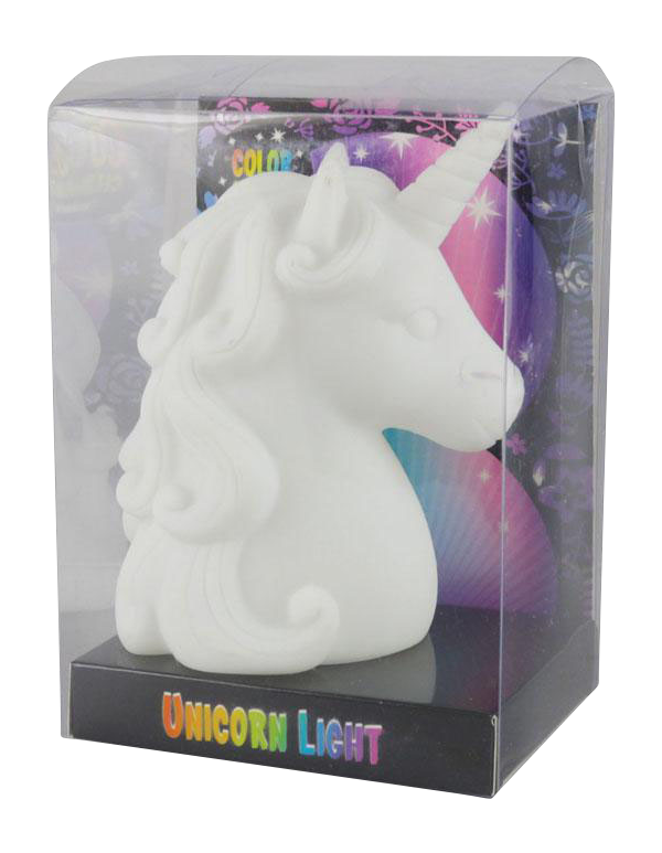 Color Changing Unicorn Head Lamp - Light up your space with this magical accessory