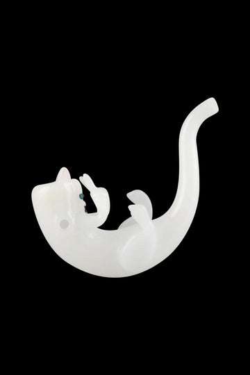 Curled Cat Hand Pipe