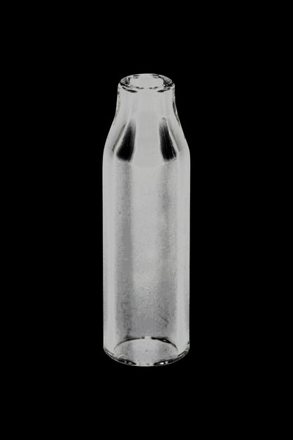 A front view of the Vivant Dabox Glass Chamber Replacement, showcasing the clear glass construction and simple cylindrical shape.