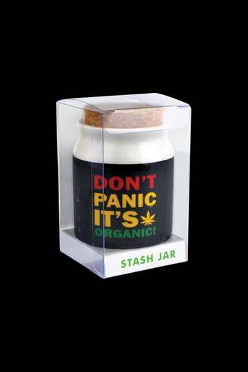 Don't Panic It's Organic Small Ceramic Jar