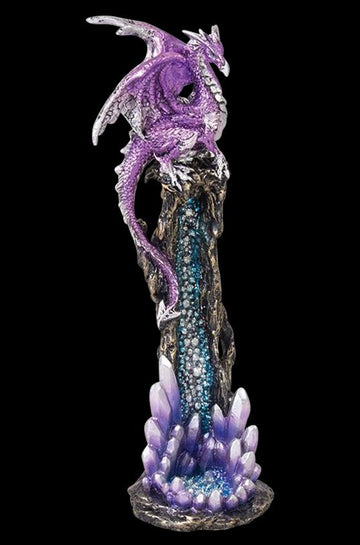 Incense Burner - Dragon with Crystal