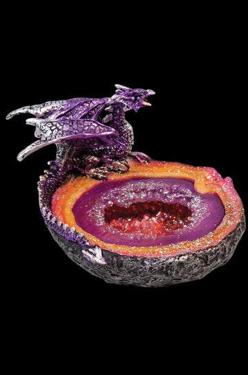 Purple - Dragon Geode Ashtray
