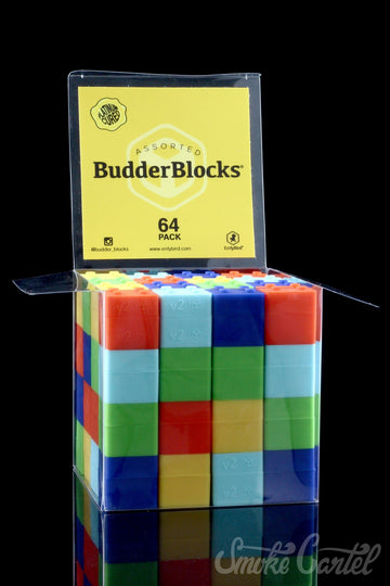 64 Pack of Solid Color 2" Budder Blocks - ErrlyBird BudderBlocks 64 Pack