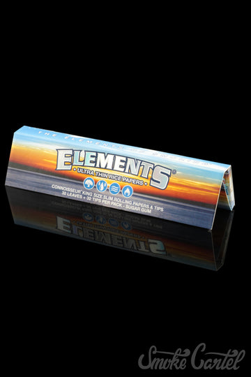 Elements King Size Connoisseur Rolling Papers with Rolling Tips - Elements - - Elements King Size Connoisseur Rolling Papers with Rolling Tips