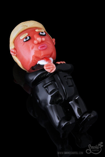 Empire Glassworks "Agent Orange" Trump Hand Pipe - Empire Glassworks - - Empire Glassworks "Agent Orange" Trump Hand Pipe
