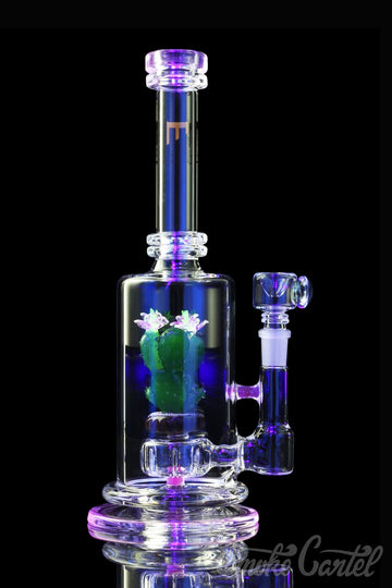 Featured Illuminati View - Empire Glassworks "Bioluminescent Cactus" 🌵 🔆  UV Reactive Water Pipe