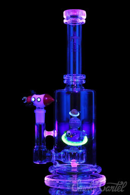 Empire Glassworks "Galaxy" Escort UV Reactive Water Pipe