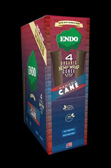 Panama Cane - Endo Organic Hemp Wrap Cones - 15 Pack