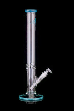Envy Glass Straight Tube Bong with Colored Accents