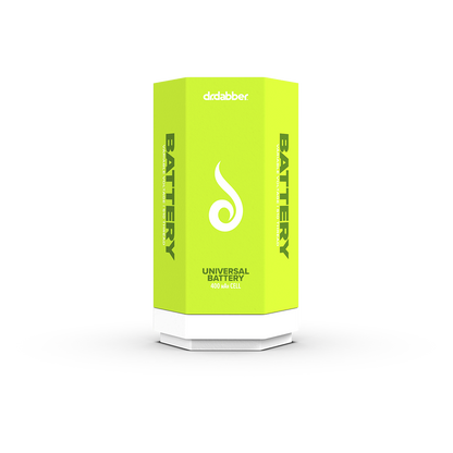 A centered, close-up view of the Dr. Dabber Universal 510 Threaded Battery, showcasing its sleek, cylindrical design on a plain background.