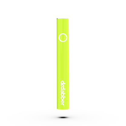 Front view of the Dr. Dabber Universal 510 Threaded Battery, a sleek black cylindrical device against a plain white background.