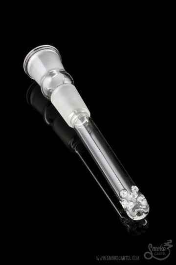 3.5 inch - Sleek And Simple 18mm To 18mm Fire Cut Downstem - Smoke Cartel - - Sleek And Simple 18mm To 18mm Fire Cut Downstem