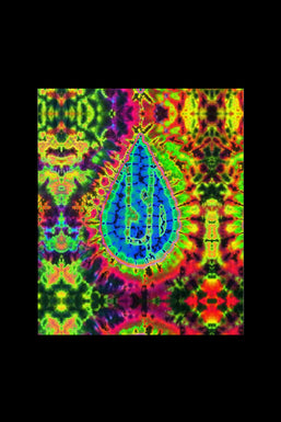 Feed A Hippie Psychedelic LSD Tie-Dye Tapestry