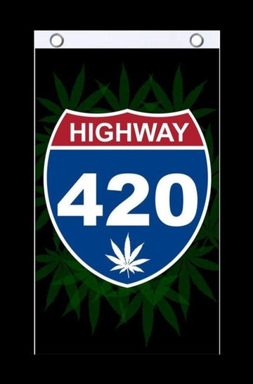 Highway 420 - 420 Inspired Fly Flags
