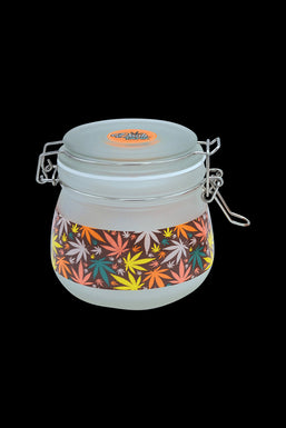Fujima Multicolor Hemp Frosted Glass Jar