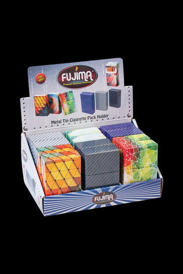 Fujima Metal Cigarette Case - Bulk 12 Pack