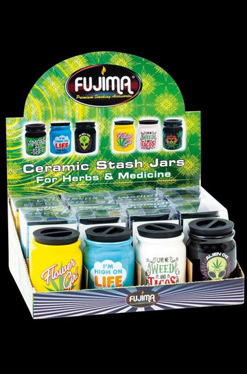 Fujima Ceramic Storage Jars - 12 Pack