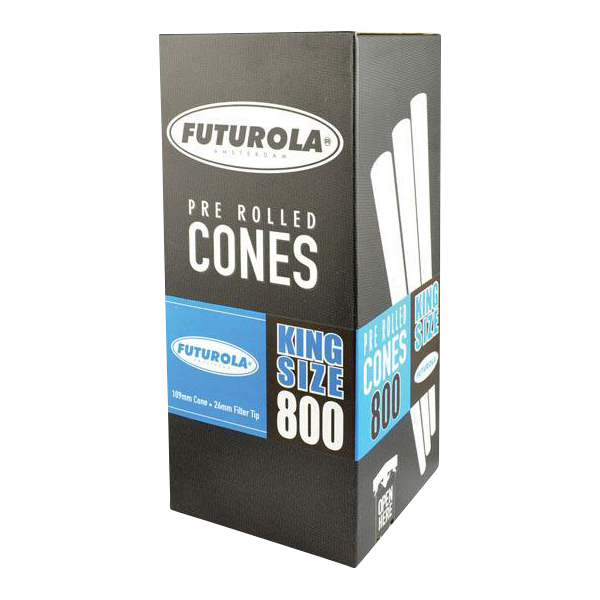 Futurola Kingsize Cones Bulk 800 Pack Rolling Papers