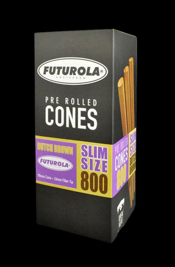 Brown - Futurola Slim Size Cones - Bulk 800 Pack
