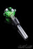 Color Variant - Green - Glass Eject-a-Bowl and Downstem for Roll Uh Bowl