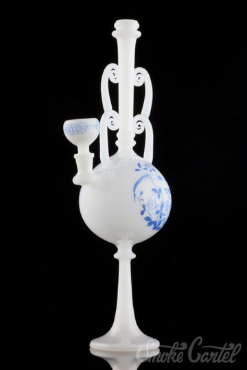 China Vase Glass Water Pipe - 15" - Ming Dynasty - Smoke Cartel - The China Glass "Ming" Glass Water Pipe