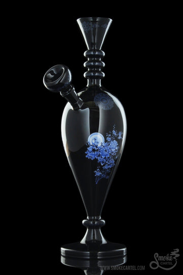 China Vase Glass Water Pipe - 13" - Wu Dynasty - Smoke Cartel - The China Glass "Wu" 13" Vase Water Pipe
