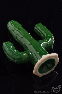 Glassheads "El Cacti" Standing Cactus Chillum Pipe