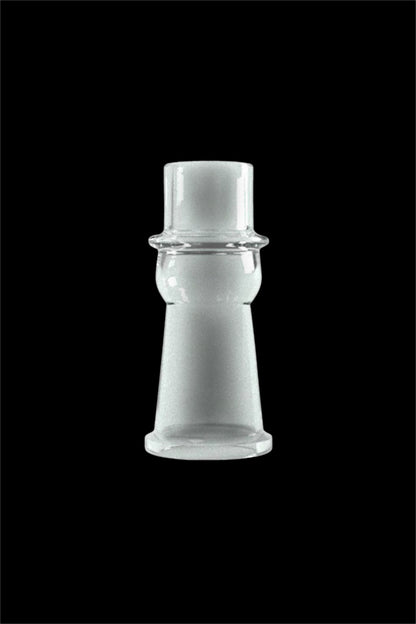 Frosted glass downstem for a water pipe.