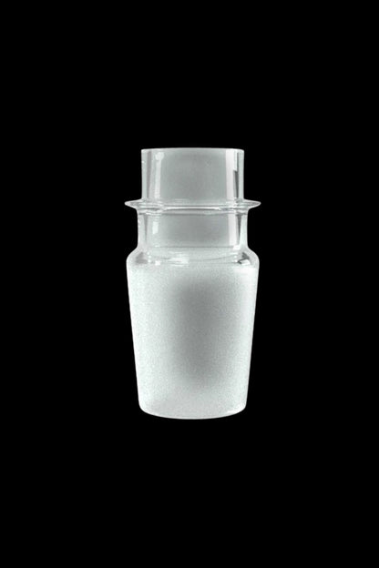 Frosted glass downstem for a water pipe.