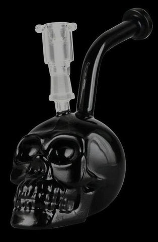 Skull Glass Bong - 7-Inch  Durable Borosilicate Glass
