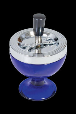 Cobalt Blue Glass Spinner Ashtray