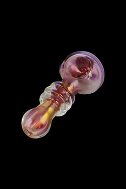 Gold Fumed Glass Spoon Pipe - Jetson
