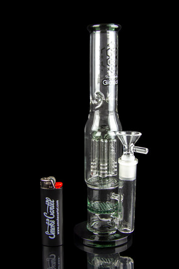 Glasscity Ice Bong - Honeycomb Disc and Tree Perc - Glasscity Ice Bong - Honeycomb Disc and Tree Perc