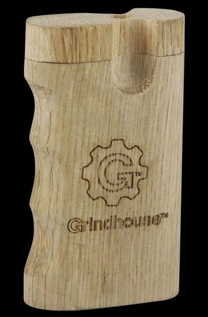 Front view of the Pulsar Curved Wood Dugout, a dark wood case with a curved design against a plain white background.