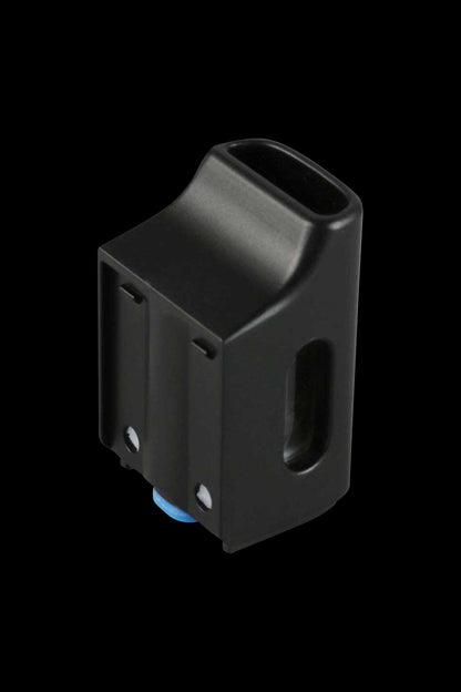 Close-up angled view of the Pulsar Shift Vaporizer Replacement Mouthpiece, a black plastic component with a smooth, curved design.